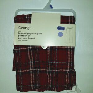 Men's brushed Pant Checkered print NWT Men's Pajamas 2XL